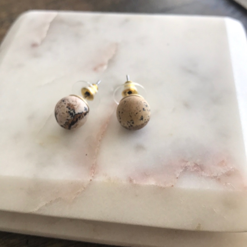 Stone earrings